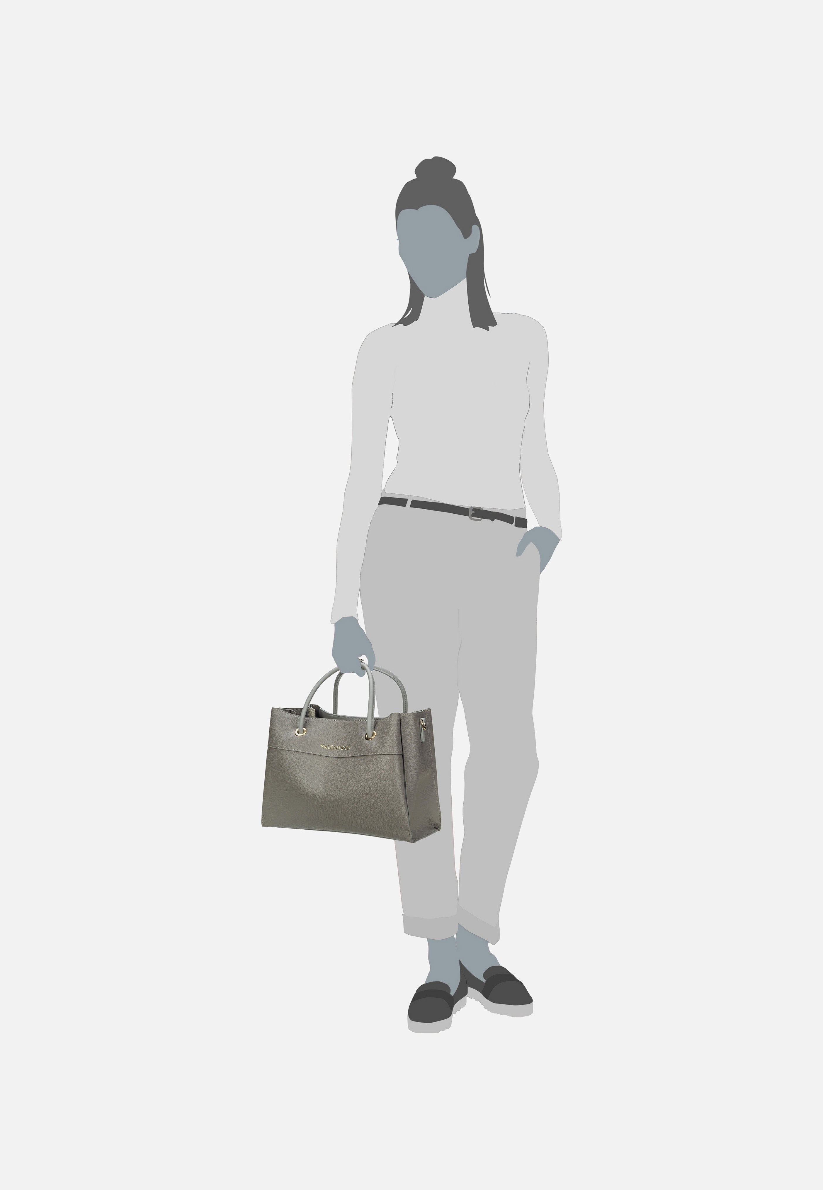 Valentino - Alexia Tote 802 Grigio/Multicolor - Tote Bag | Women-Image