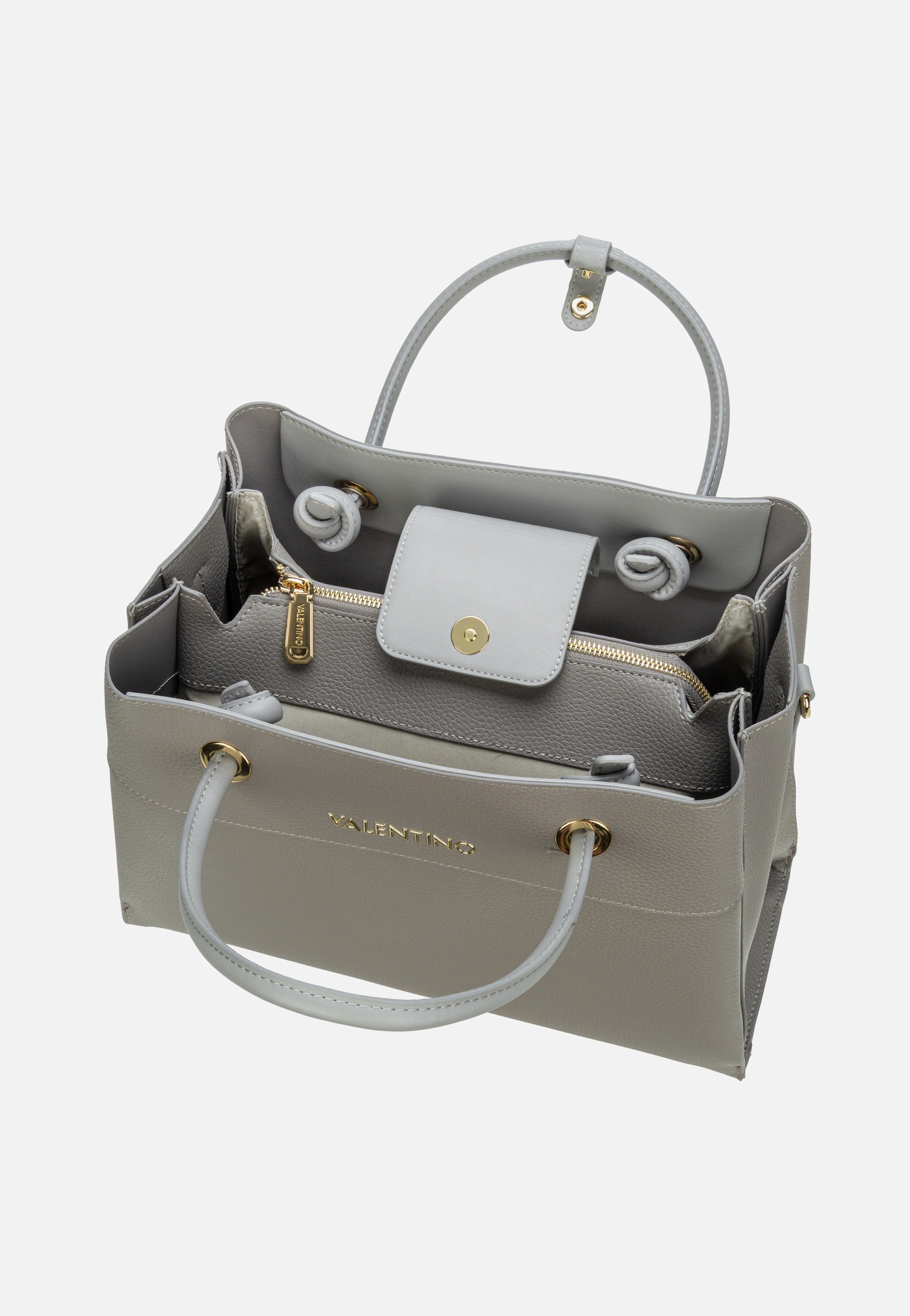 Valentino Alexia Tote 802 Grigio/Multicolor Tote Bag