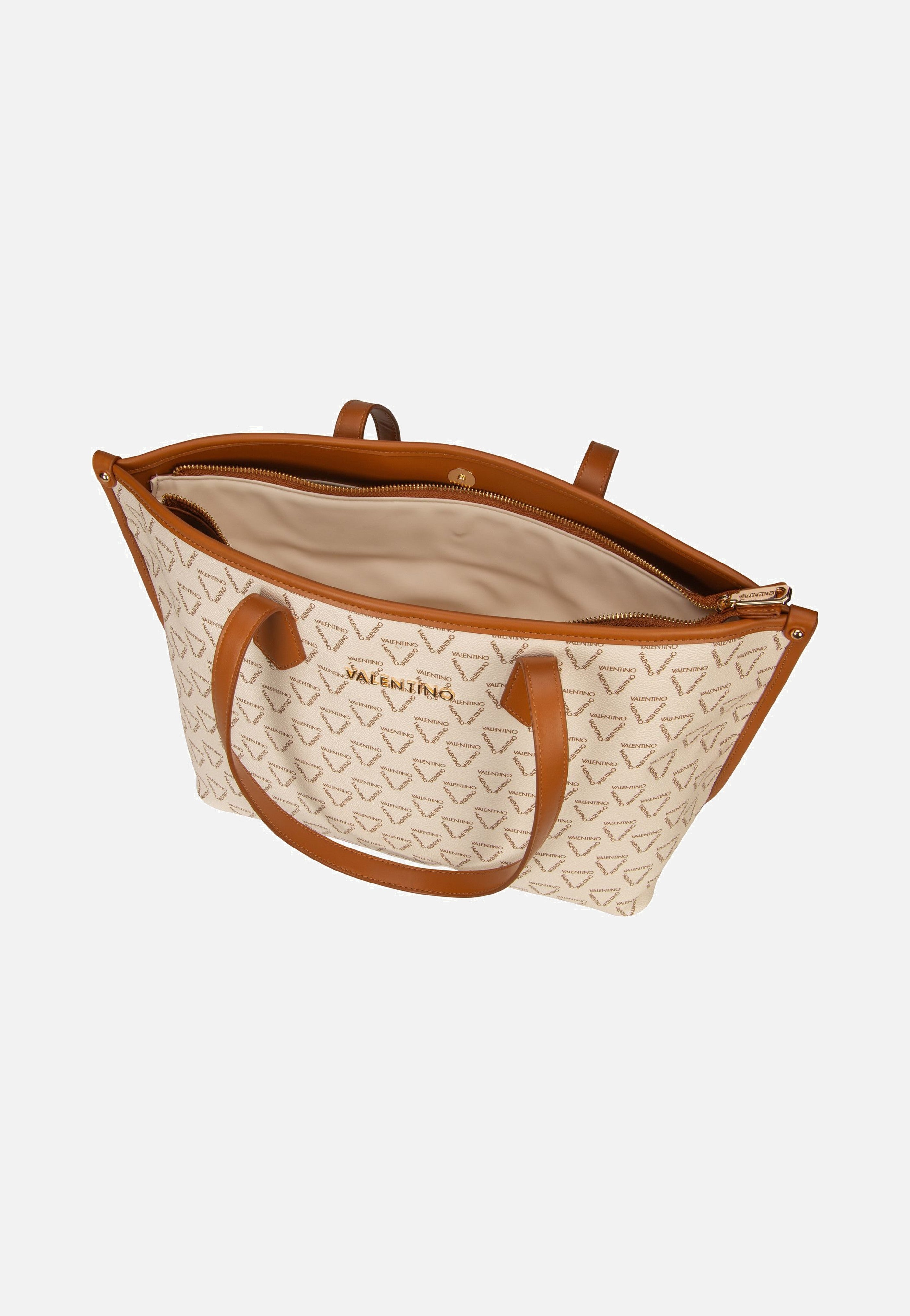 Valentino - Lady RE T02 Bianco/Cuoio - Shopper | Women-Image