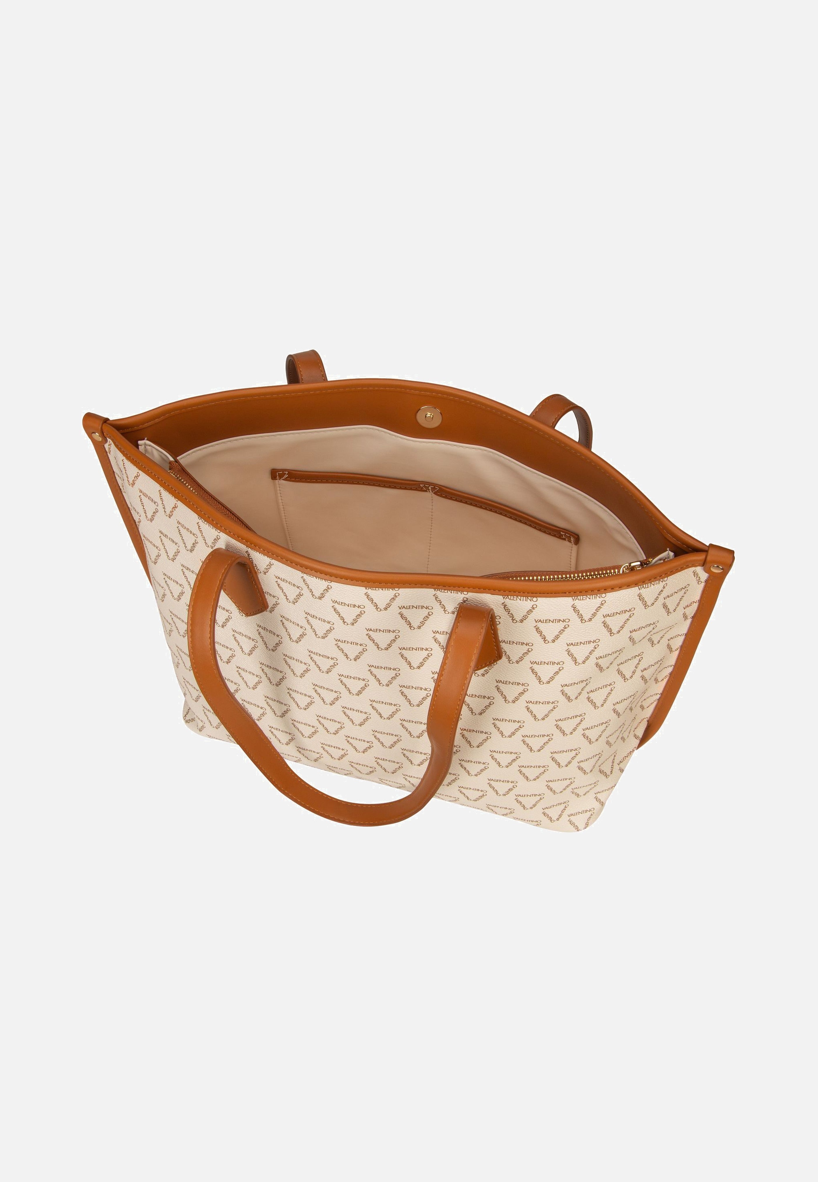 Valentino - Lady RE T02 Bianco/Cuoio - Shopper | Women-Image