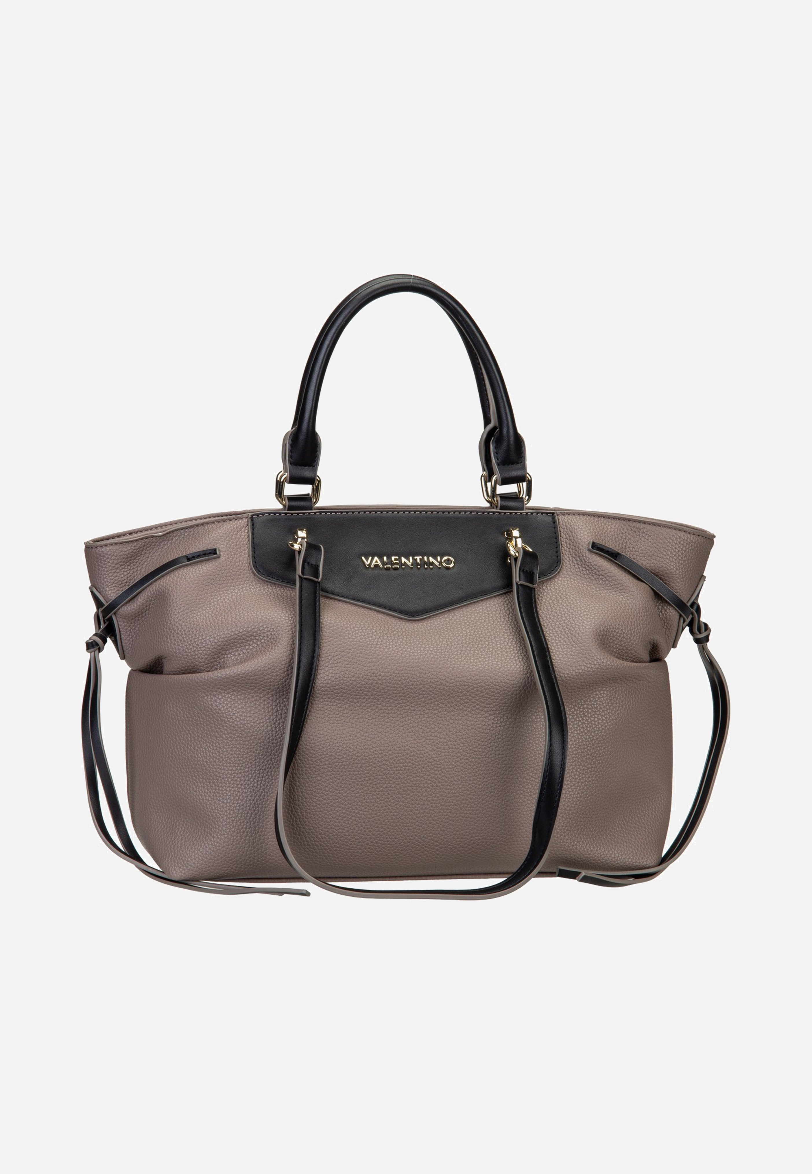 Valentino Fiamma Re 5Y04 Taupe/Nero Tote Bag