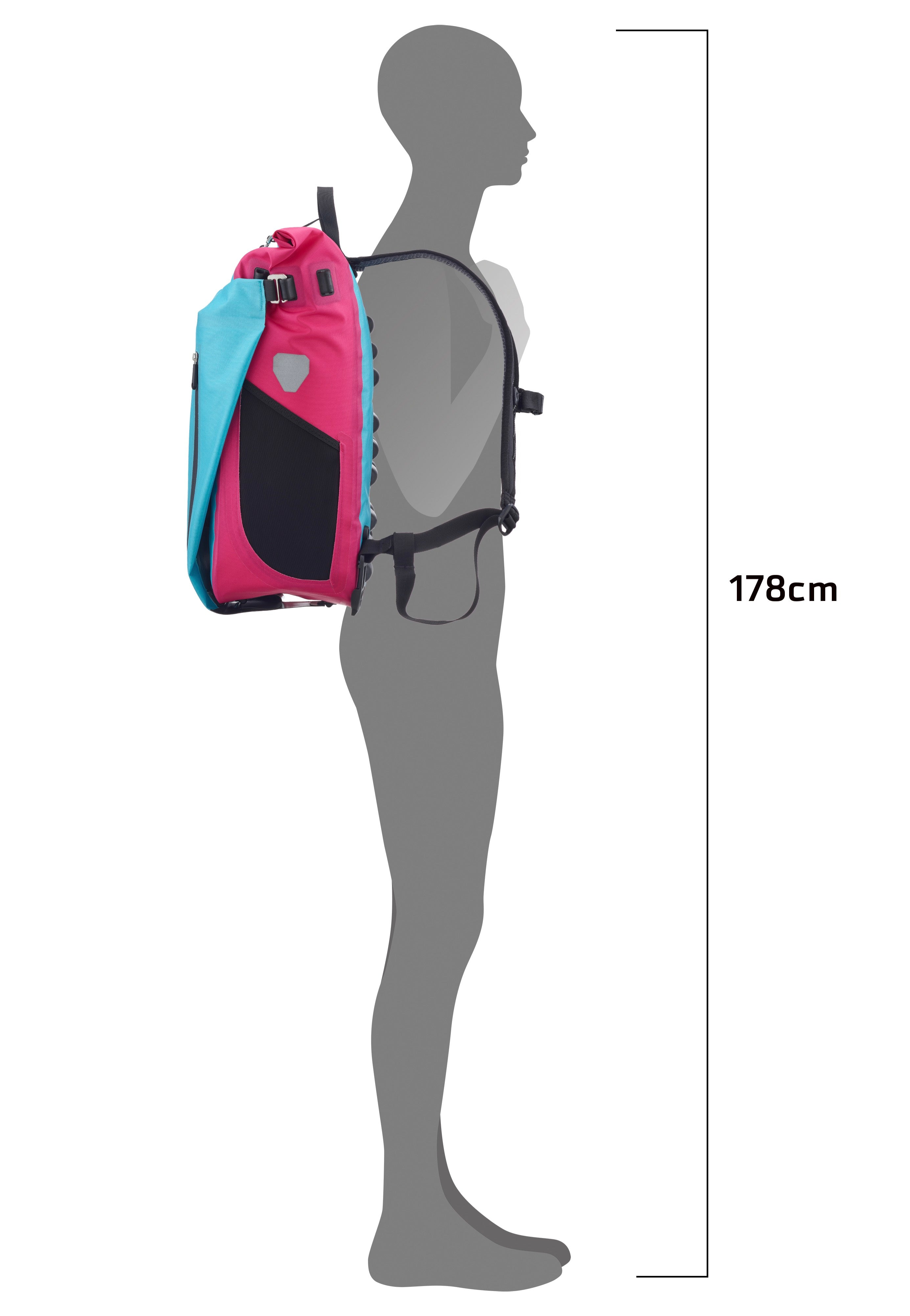 ORTLIEB - Vario Cyber 26 Cyber QL2.1 Blue/Pink - Bag | Neutral-Image