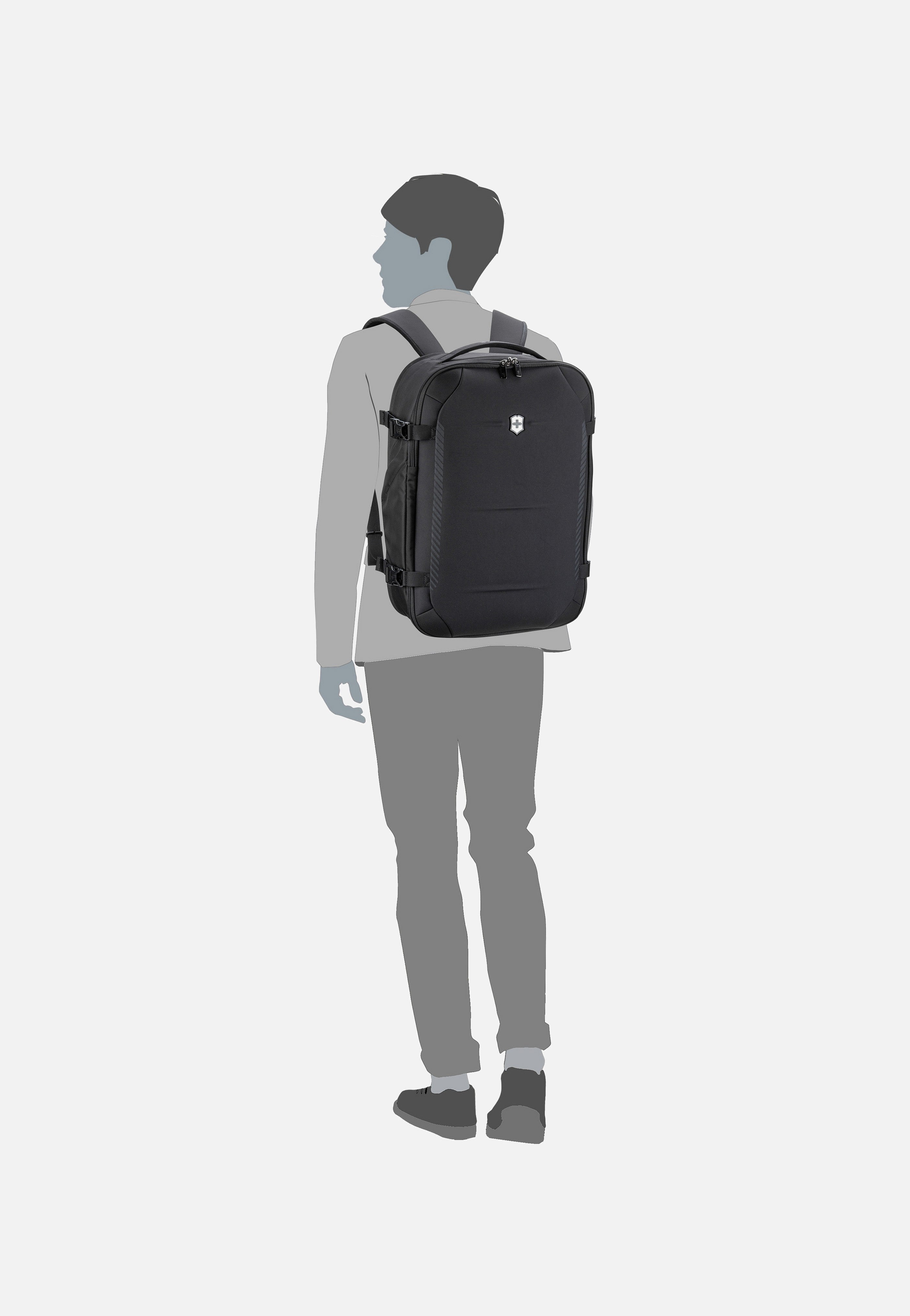 Victorinox Crosslight Boarding Bag Black Travel Backpack