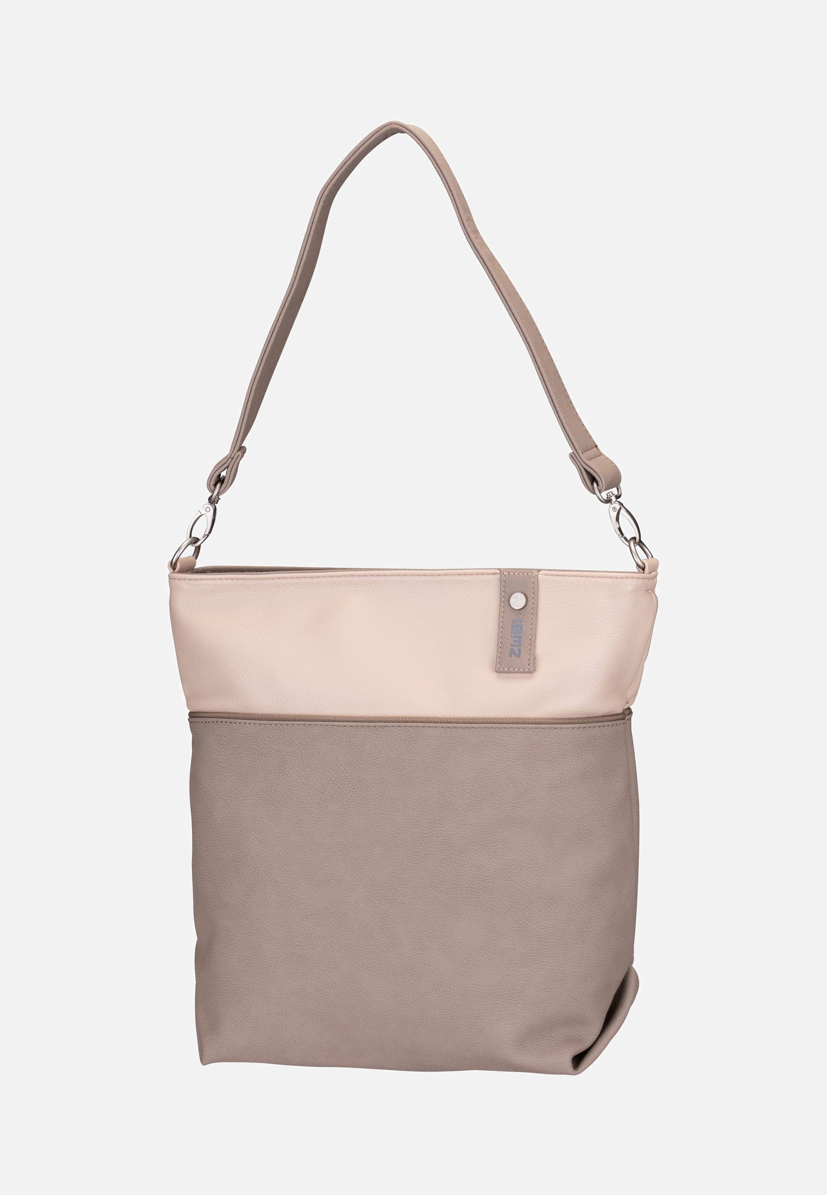 zwei Jana J12 Nubuk/Cappucino Pouch Bag