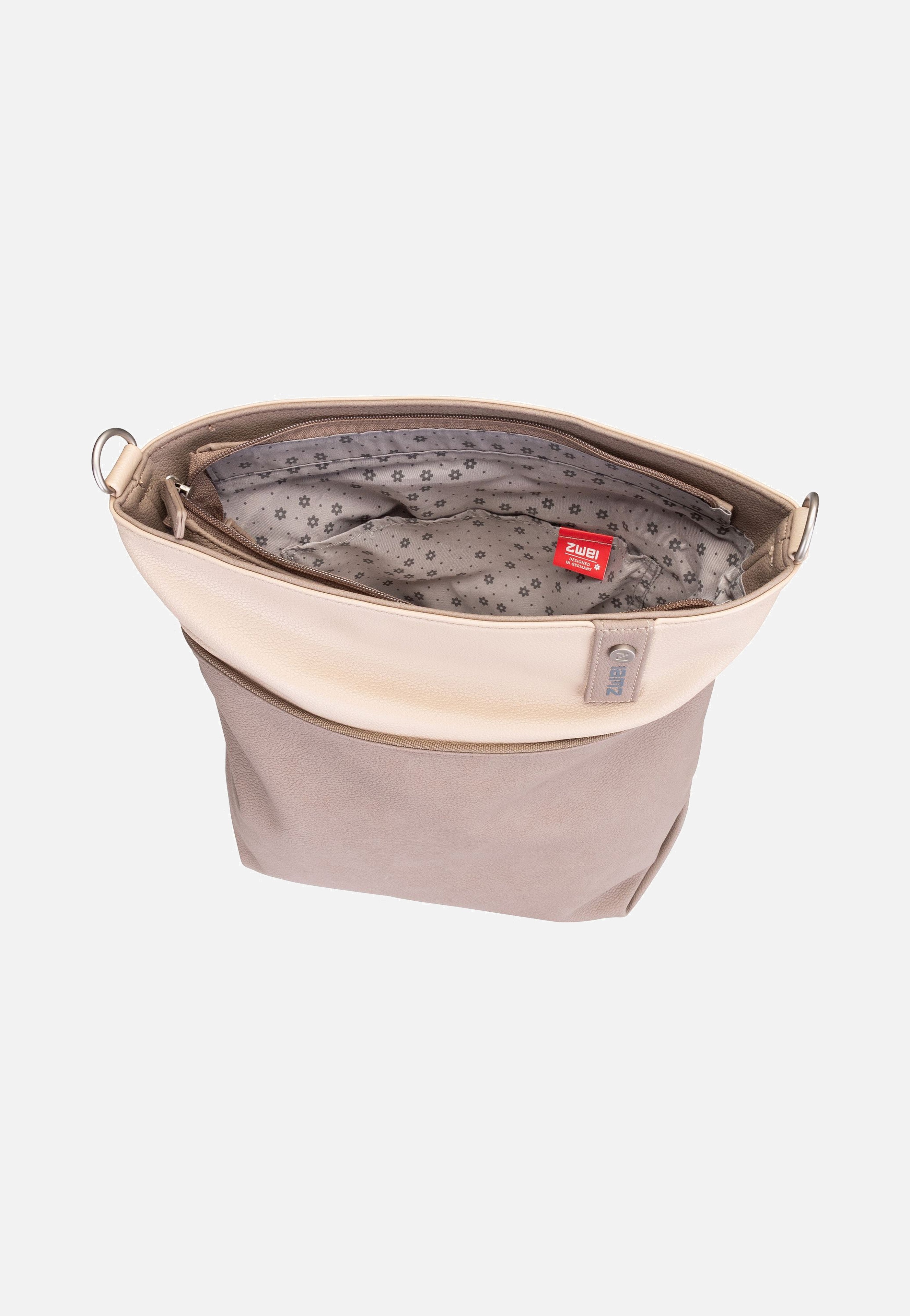 zwei Jana J12 Nubuk/Cappucino Pouch Bag