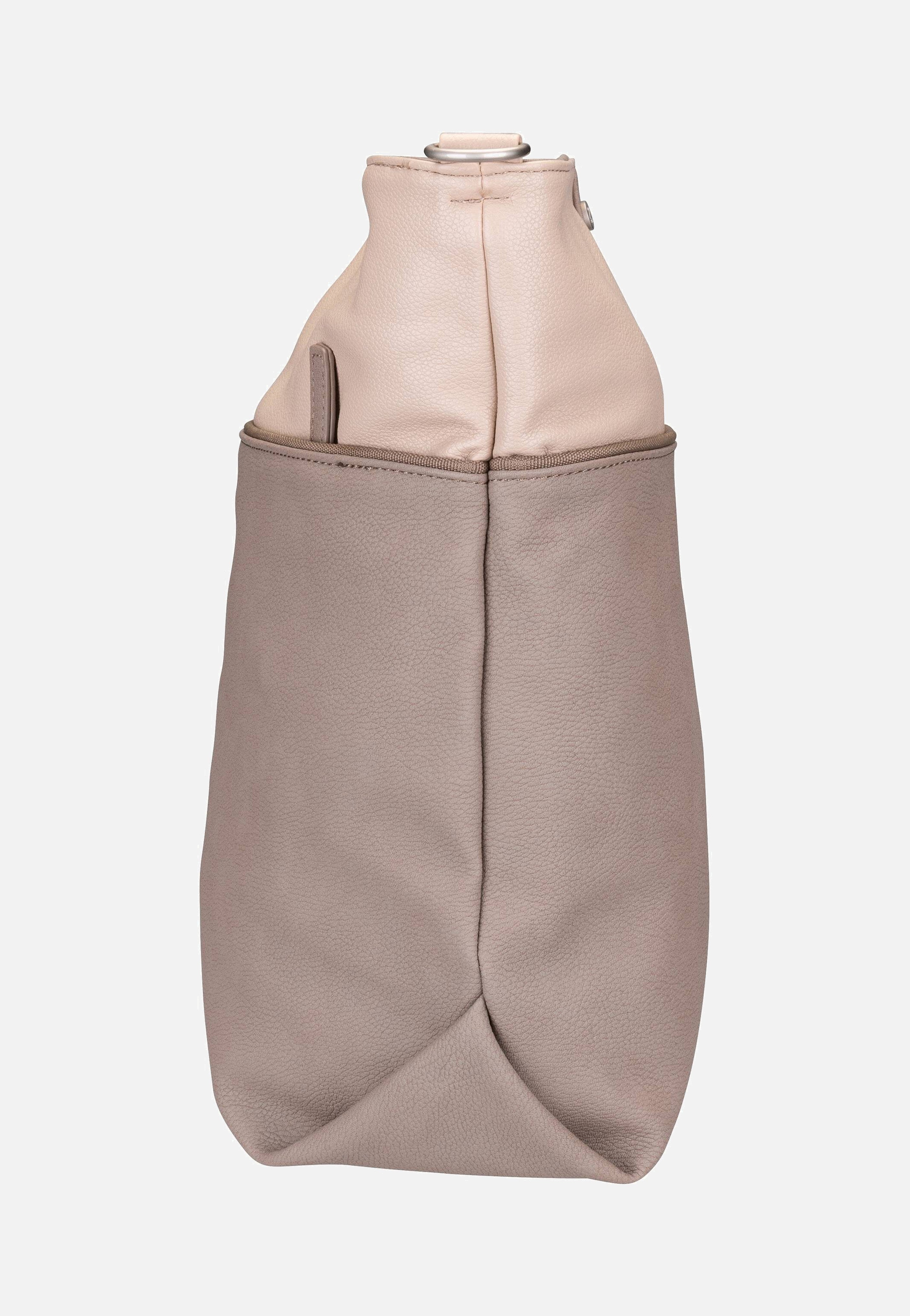 zwei Jana J12 Nubuk/Cappucino Pouch Bag