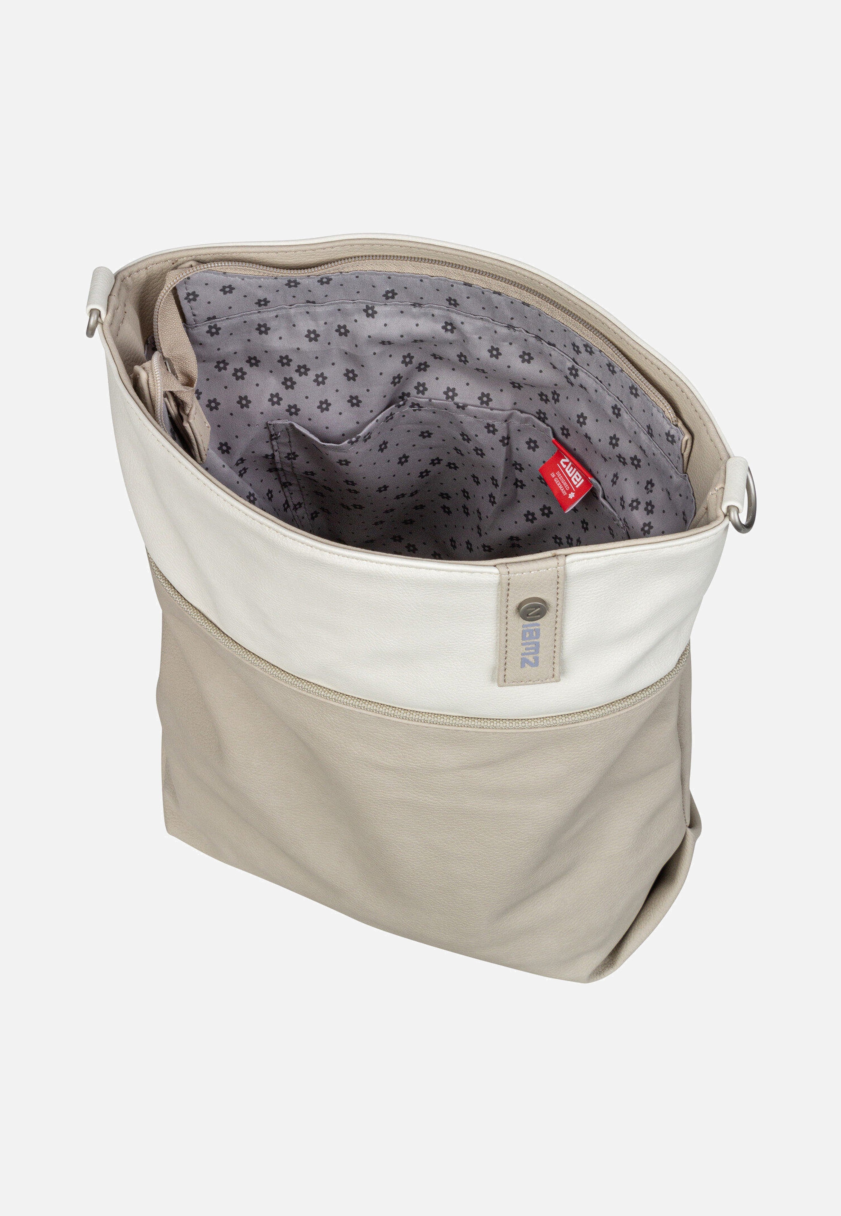 zwei Jana J12 Nubuk/Linen Pouch Bag