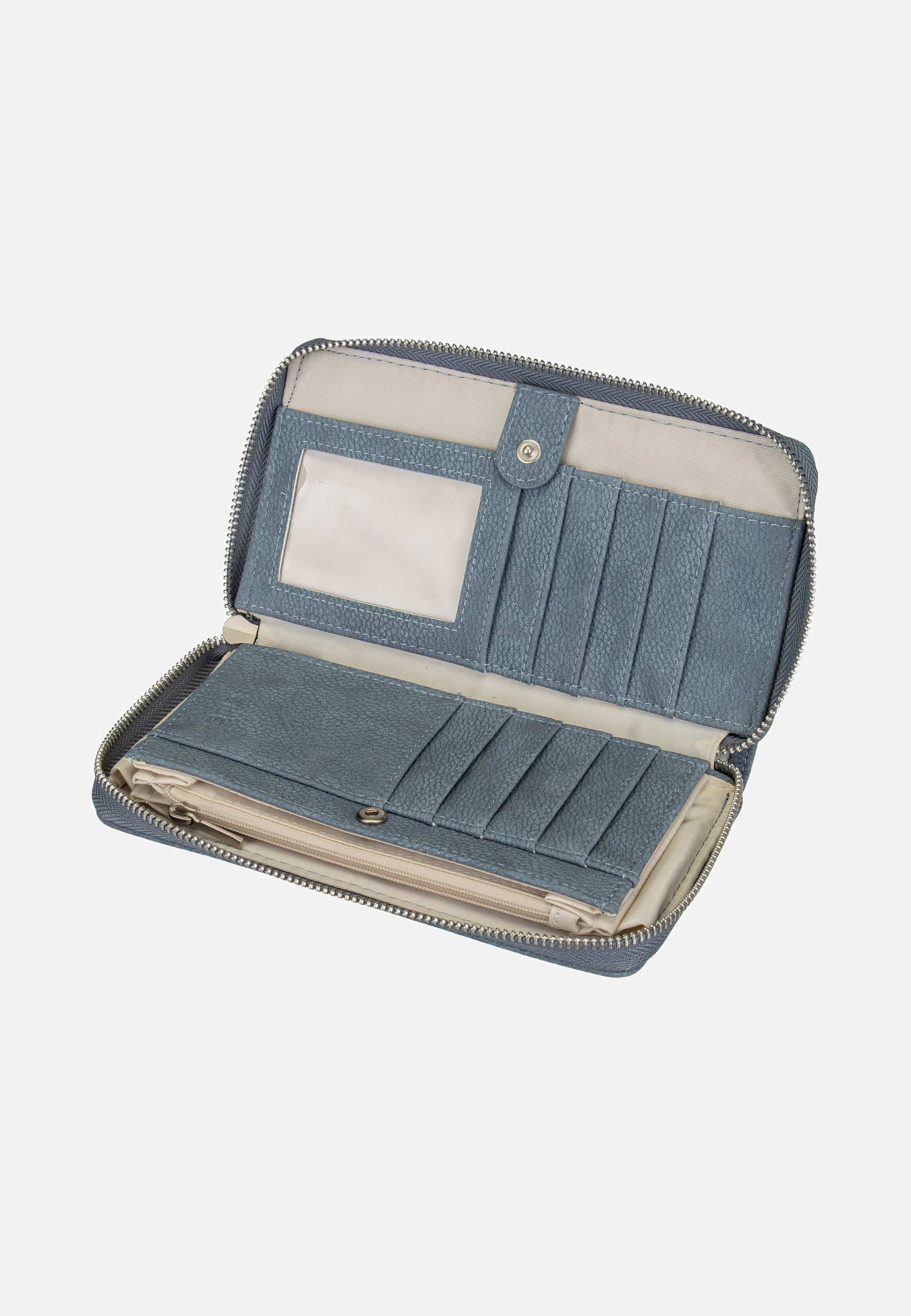 zwei Mademoiselle M.Wallet MW2 Nubuk/Sky Wallet