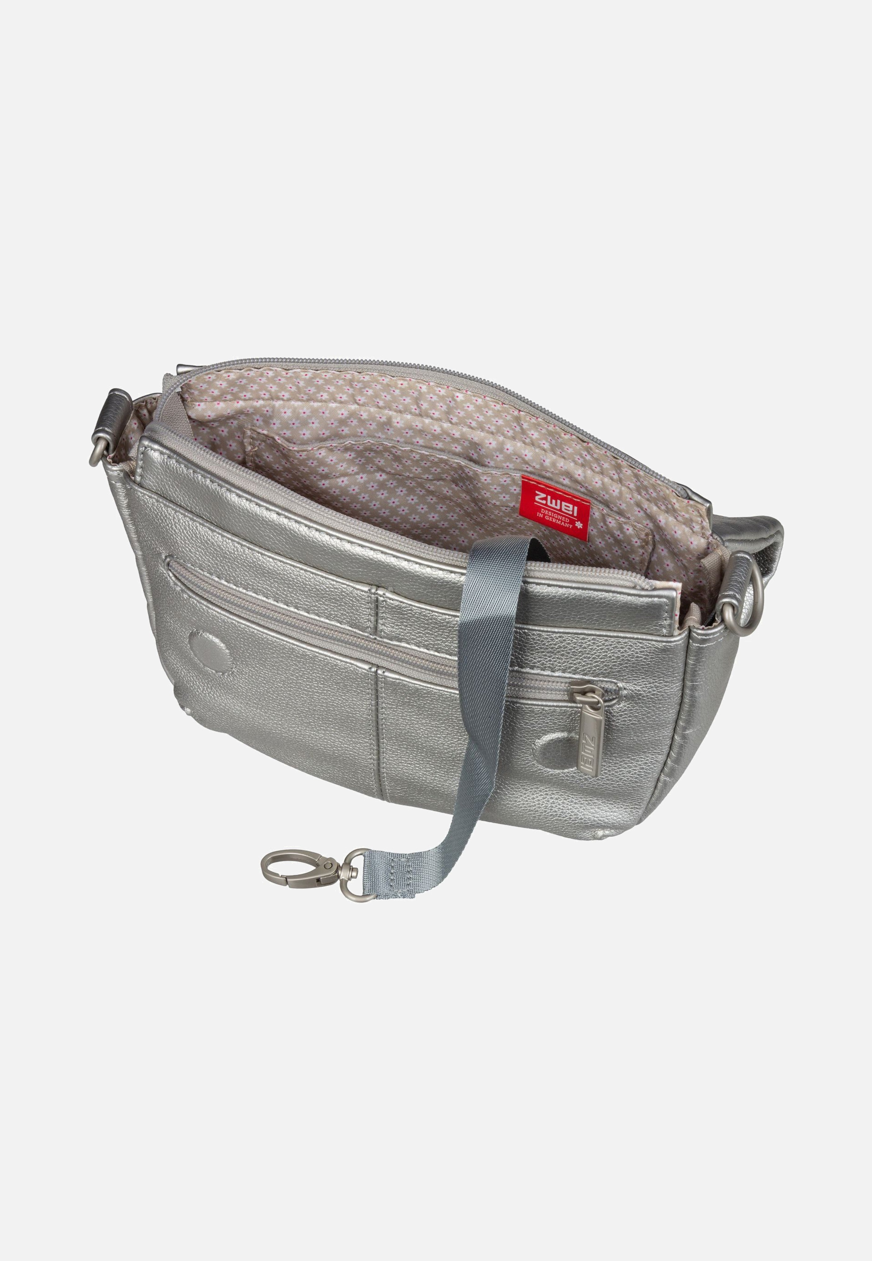 zwei Mademoiselle M40 Silver Crossbody Bag