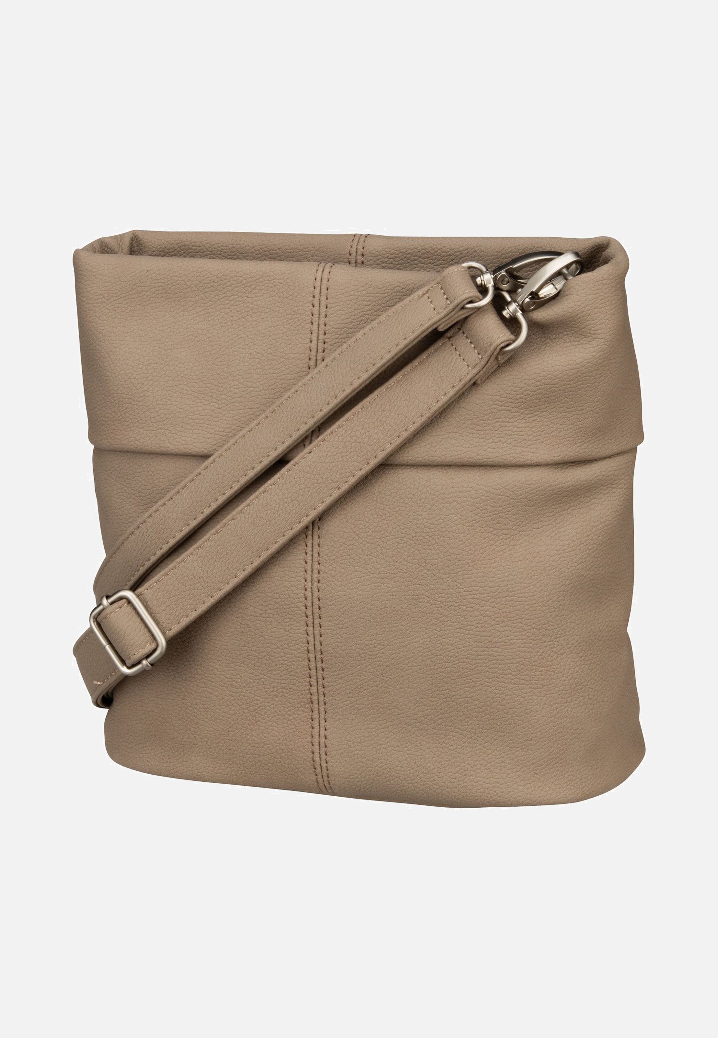 zwei Mademoiselle M8 Nubuk/Cappucino Pouch Bag
