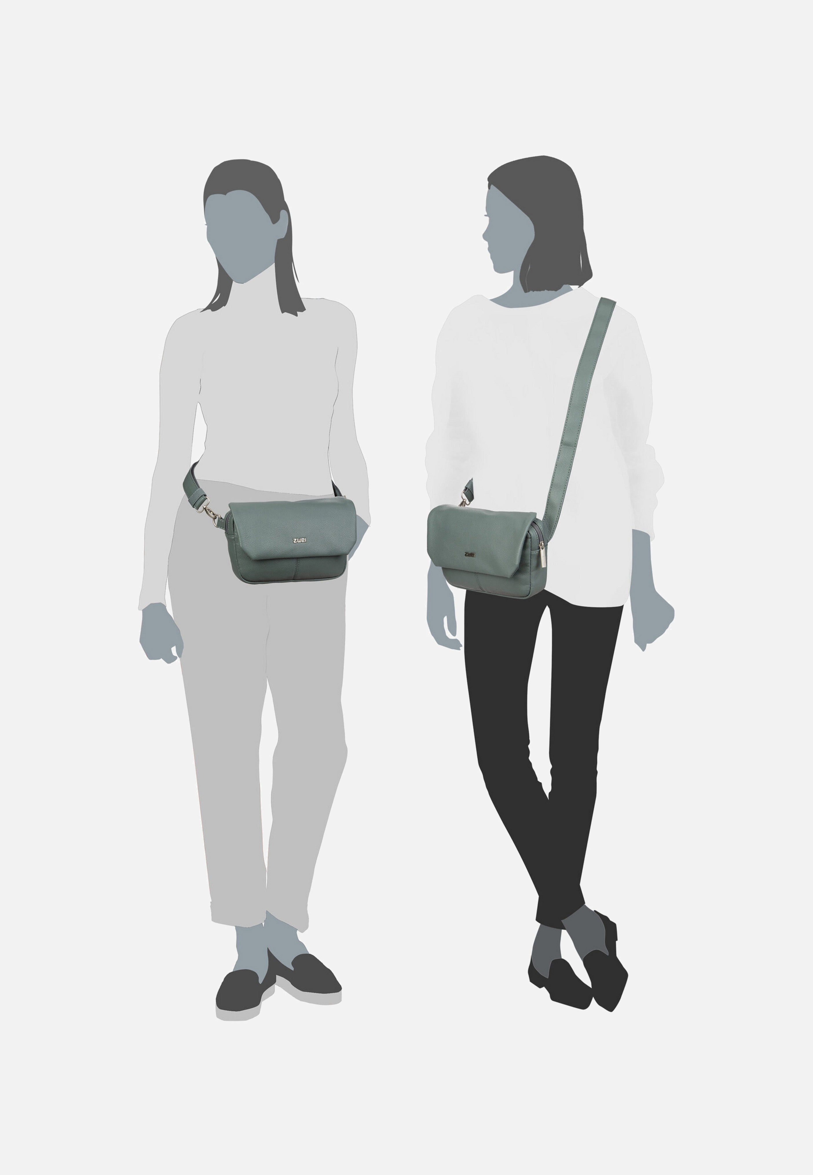 zwei - Mademoiselle MH40 Eucalyptus - Crossbody Bag | Women-Image