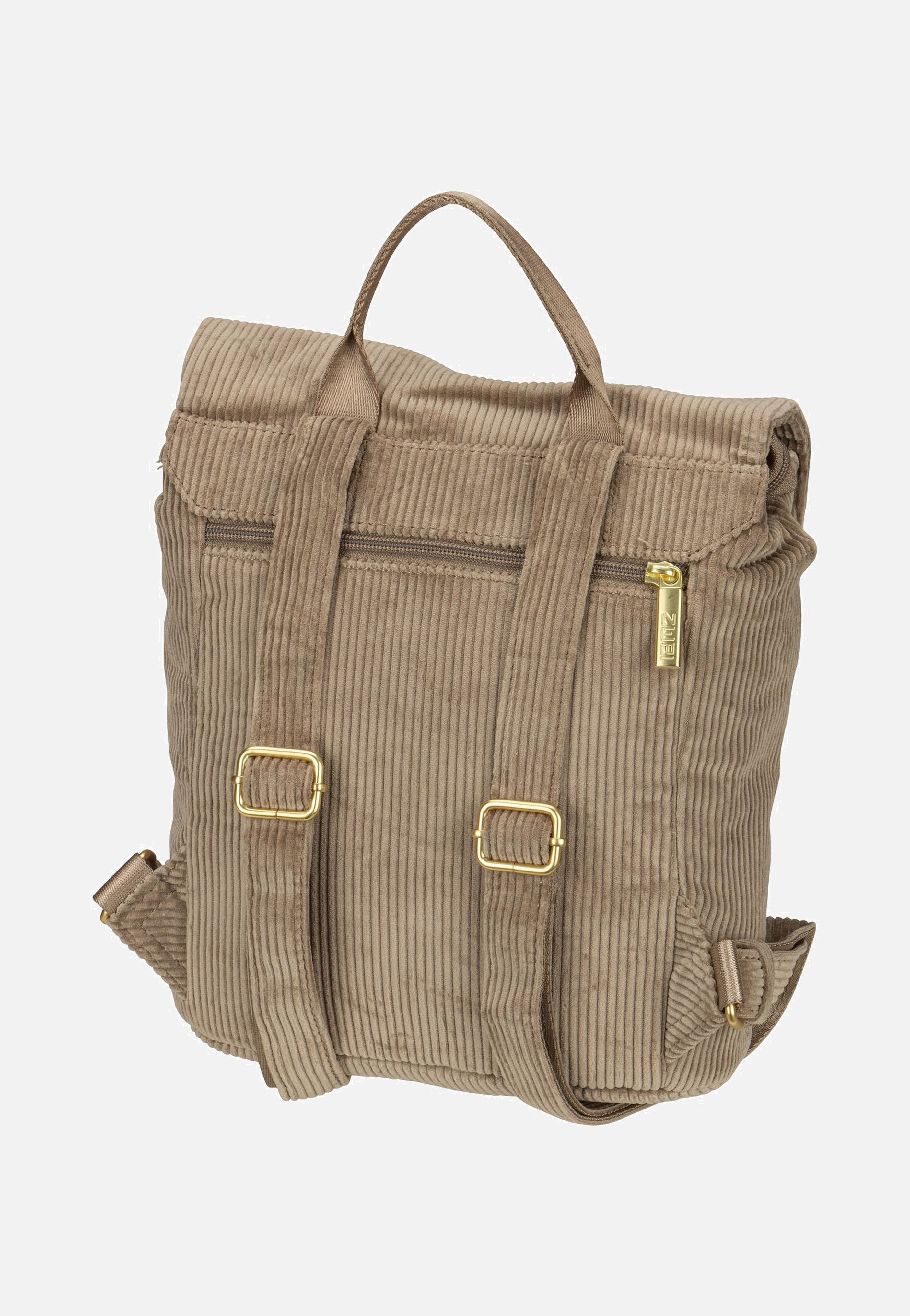 zwei Mademoiselle MR8 Cord/Mocca Backpack