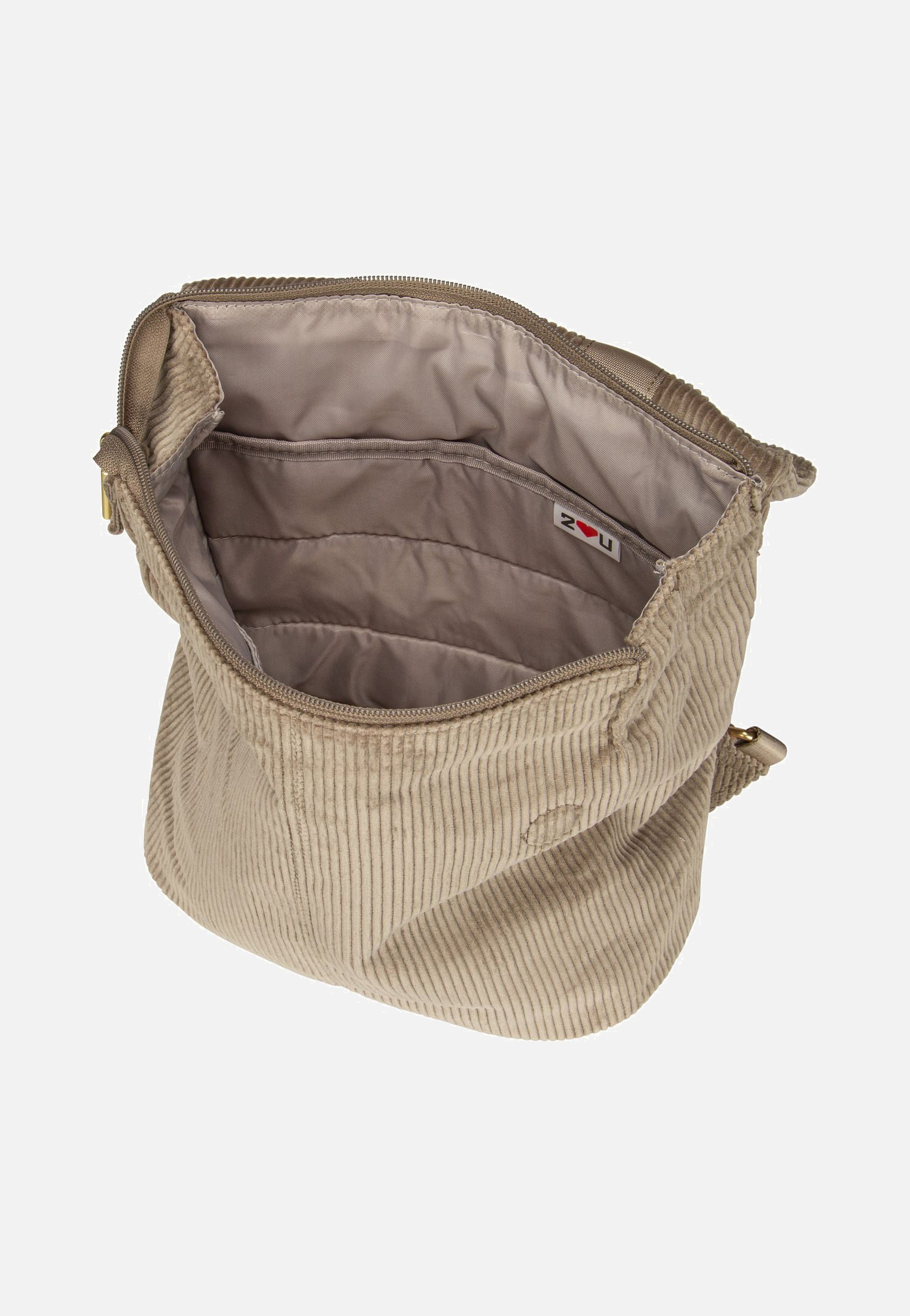 zwei Mademoiselle MR8 Cord/Mocca Backpack