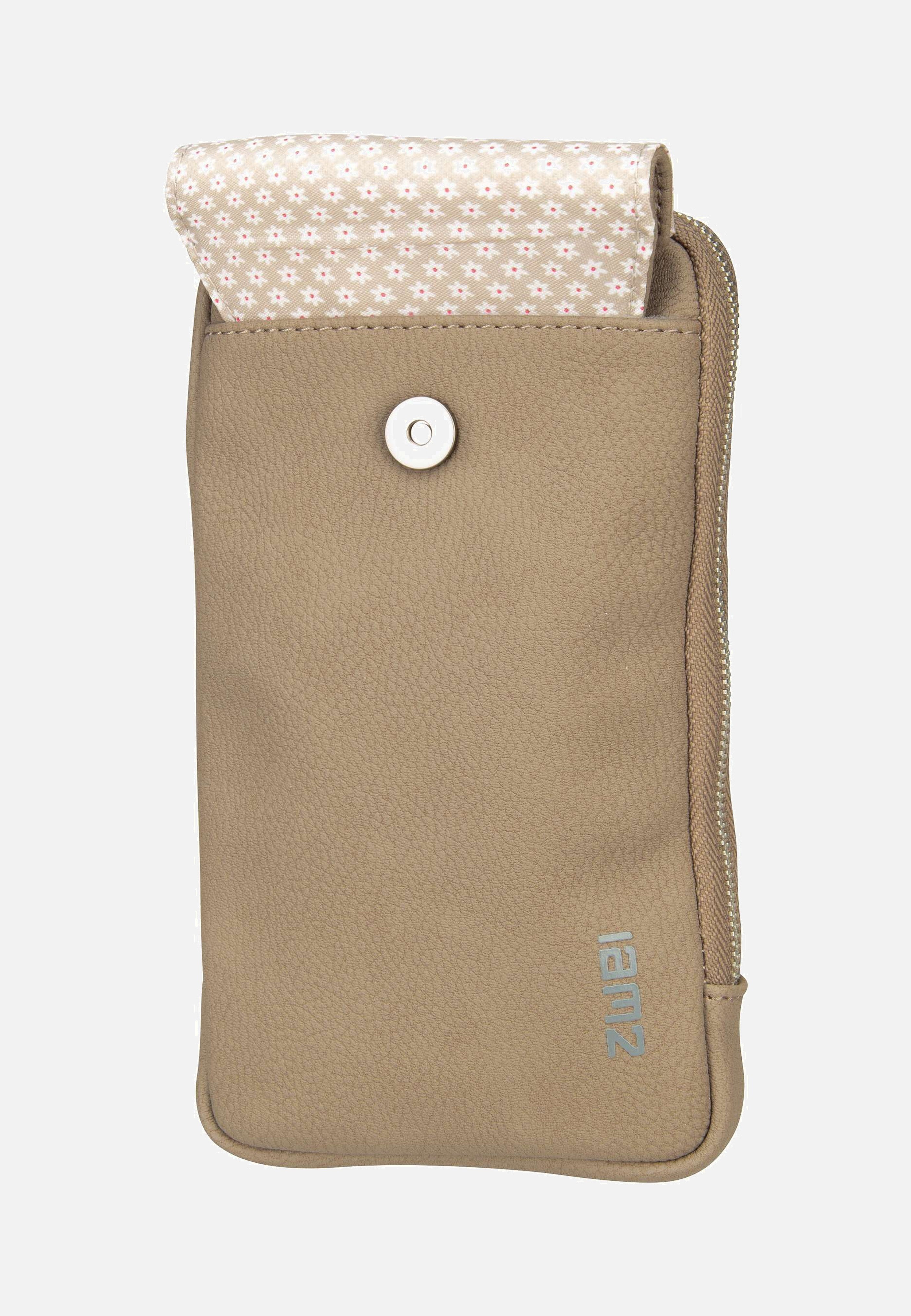 zwei - Mademoiselle Phone Bag MP30 Nubuk/Cappucino - Phone Pouches | Women-Image