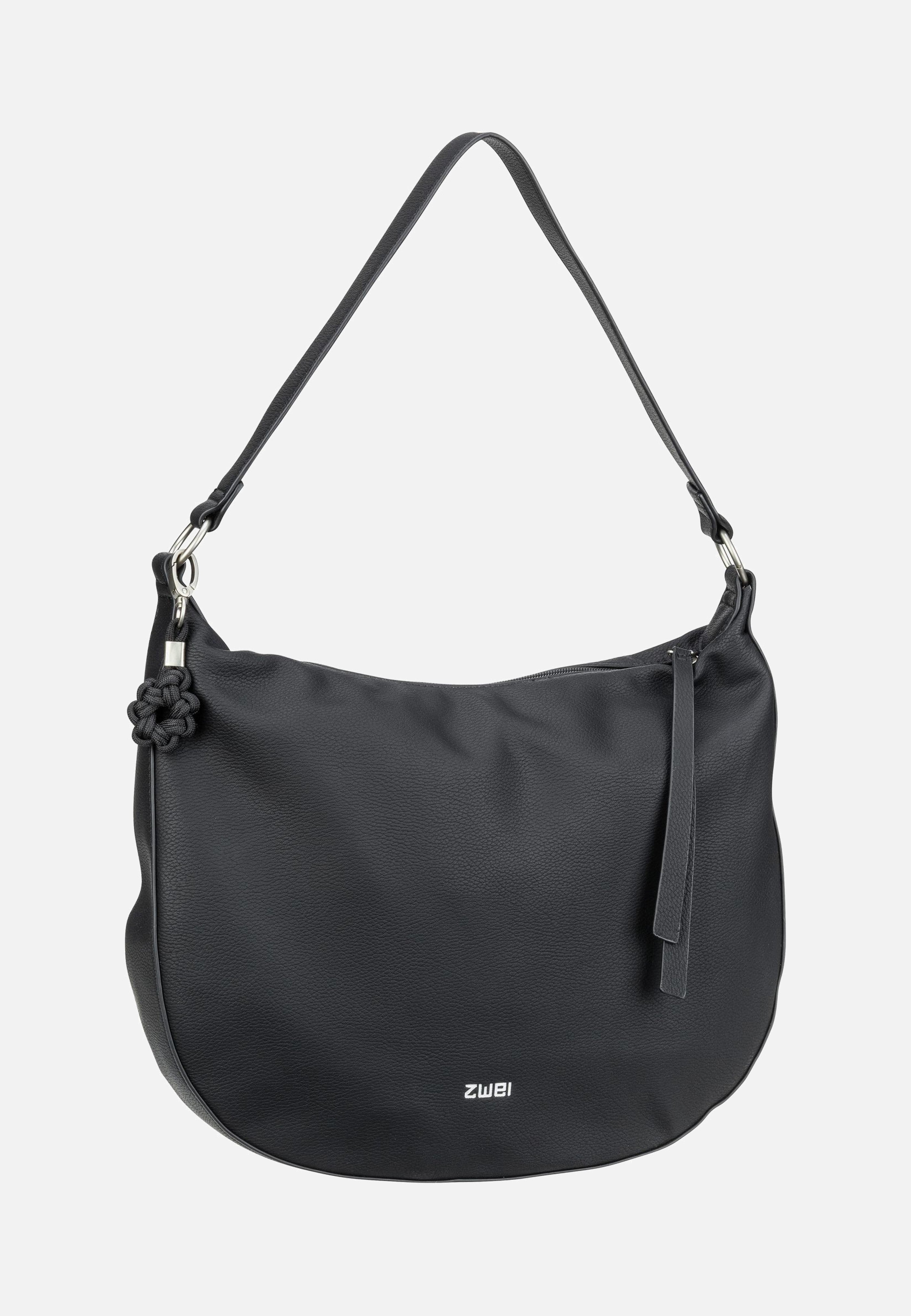 zwei - Yuna YU110 Nubuk/Black - Hobo Bag | Women-Image