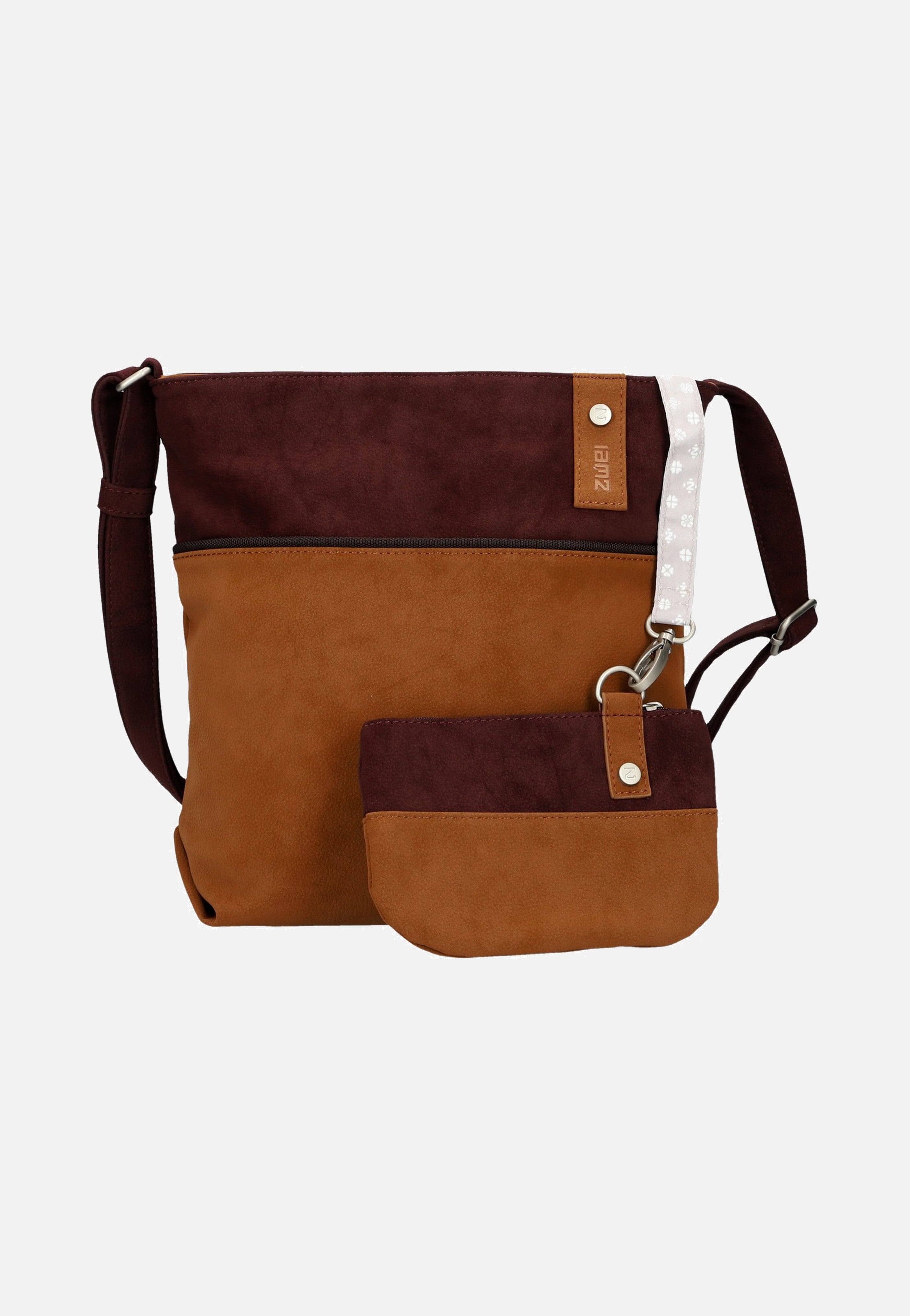 zwei Jana J10 Nubuk/Cognac Pouch Bag