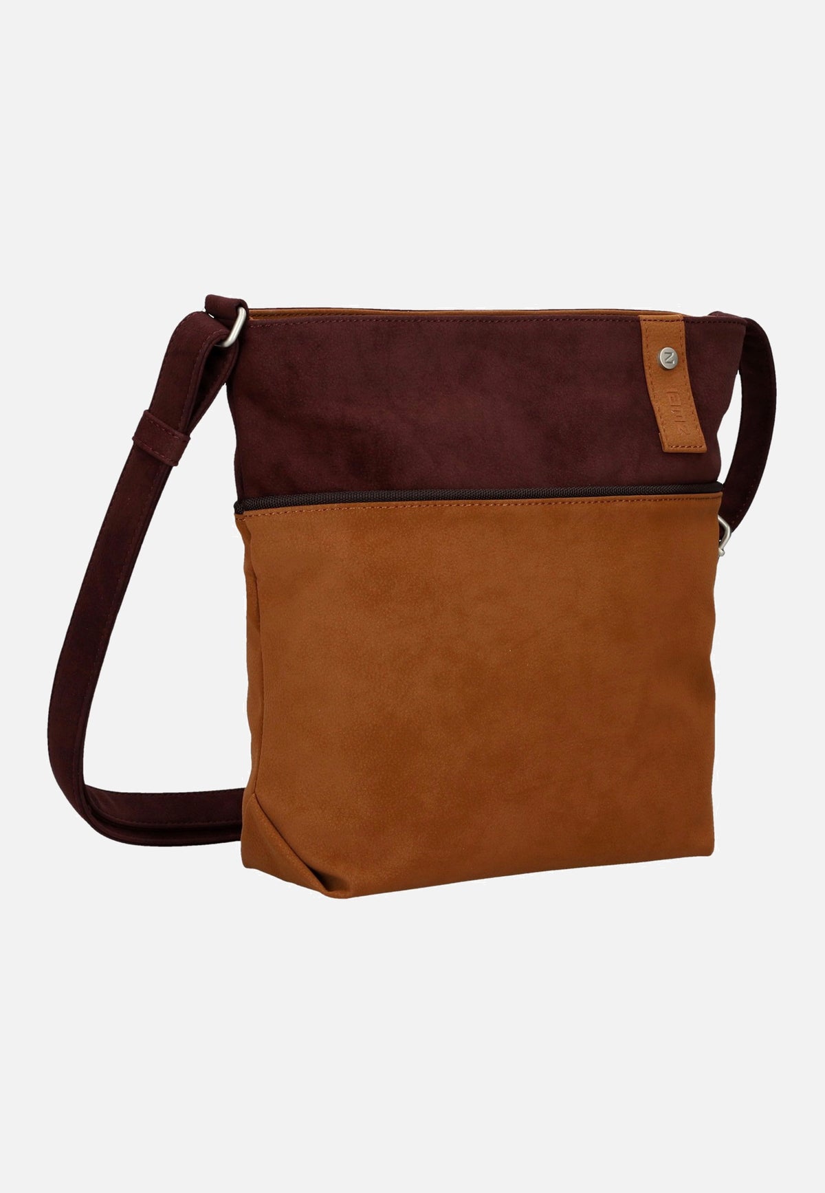 zwei Jana J10 Nubuk/Cognac Pouch Bag