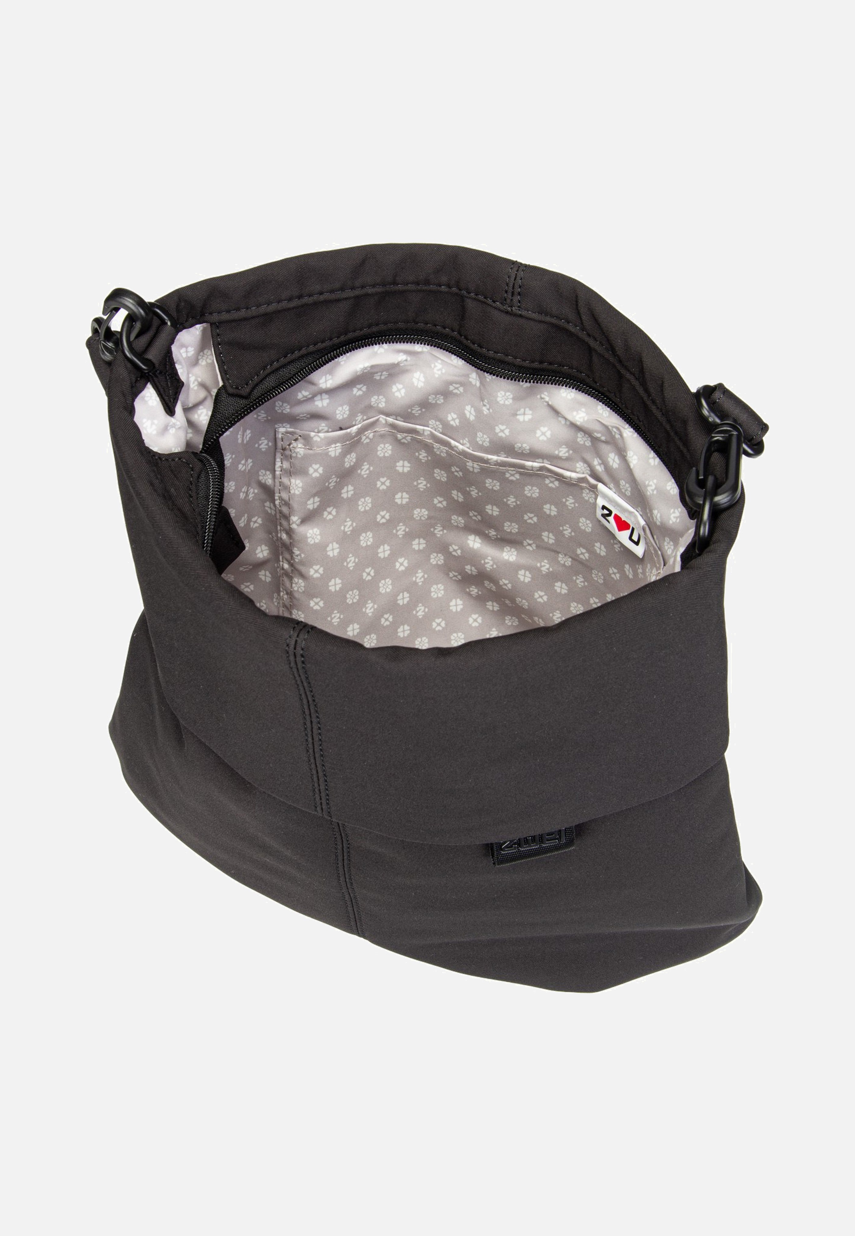 zwei Mademoiselle.Tex  MTX12 Black Hobo Bag