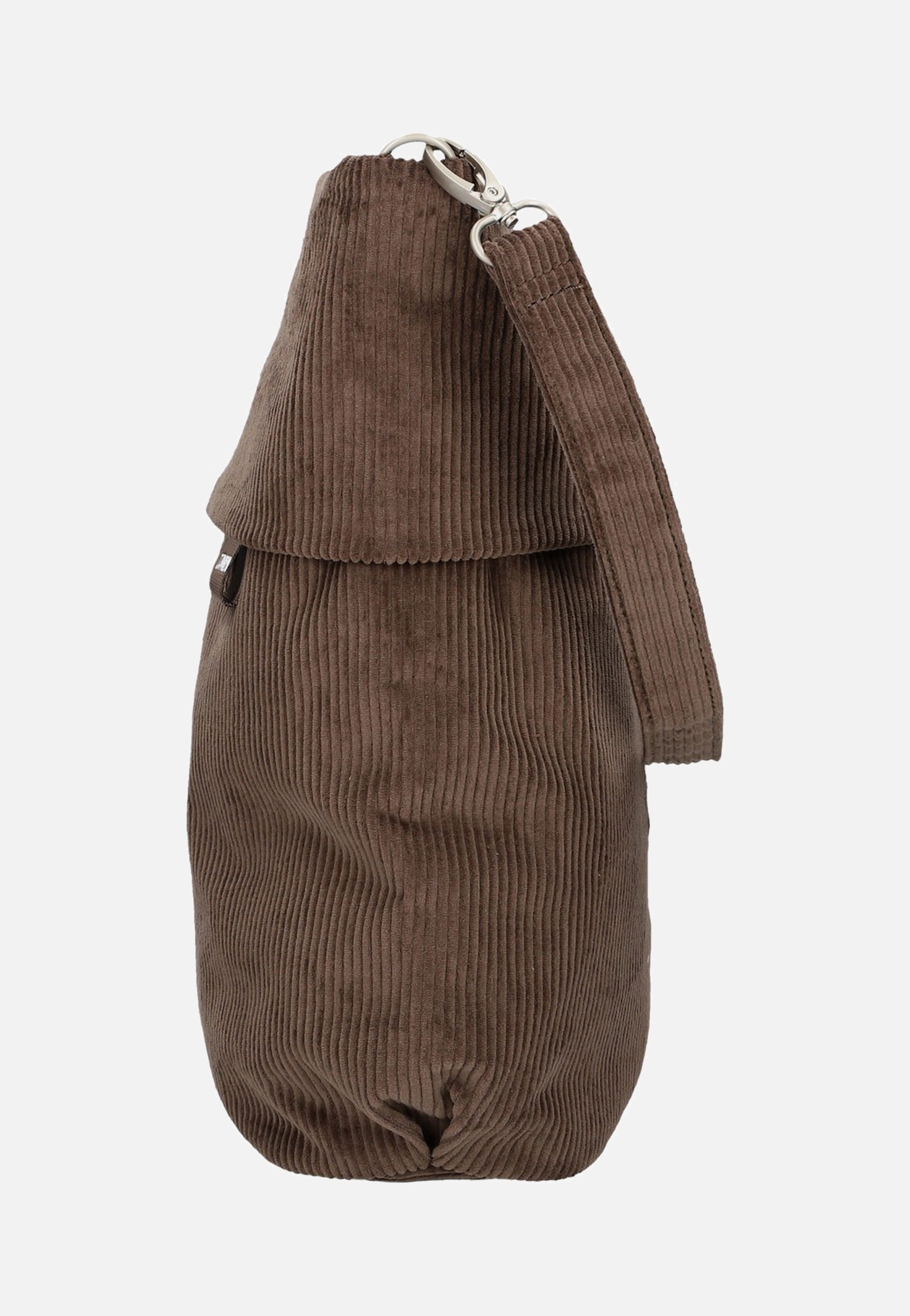 zwei - Mademoiselle M12 Cord/Wood - Hobo Bag | Neutral-Image