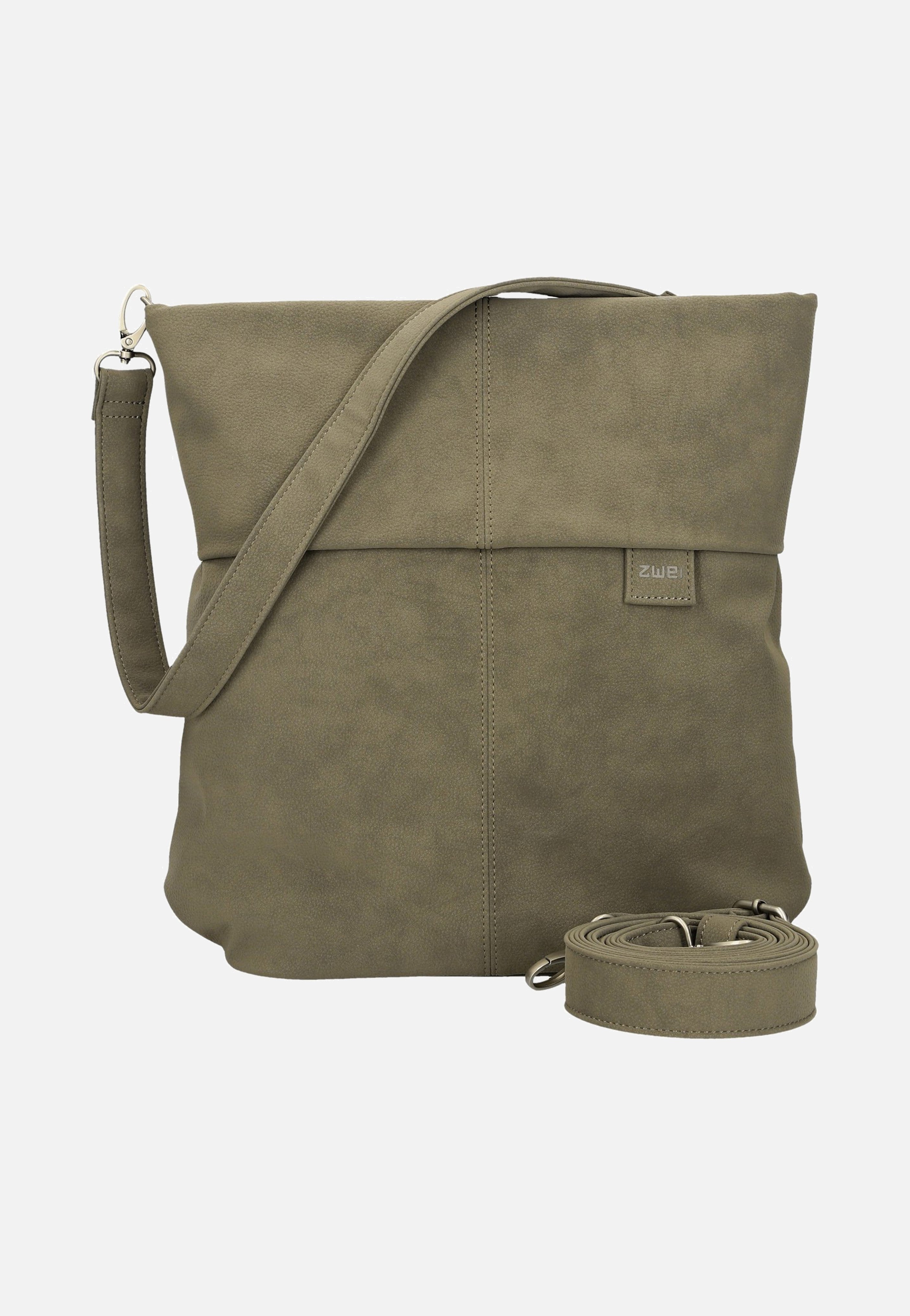 zwei Mademoiselle M12 Nubuk/Mud Hobo Bag