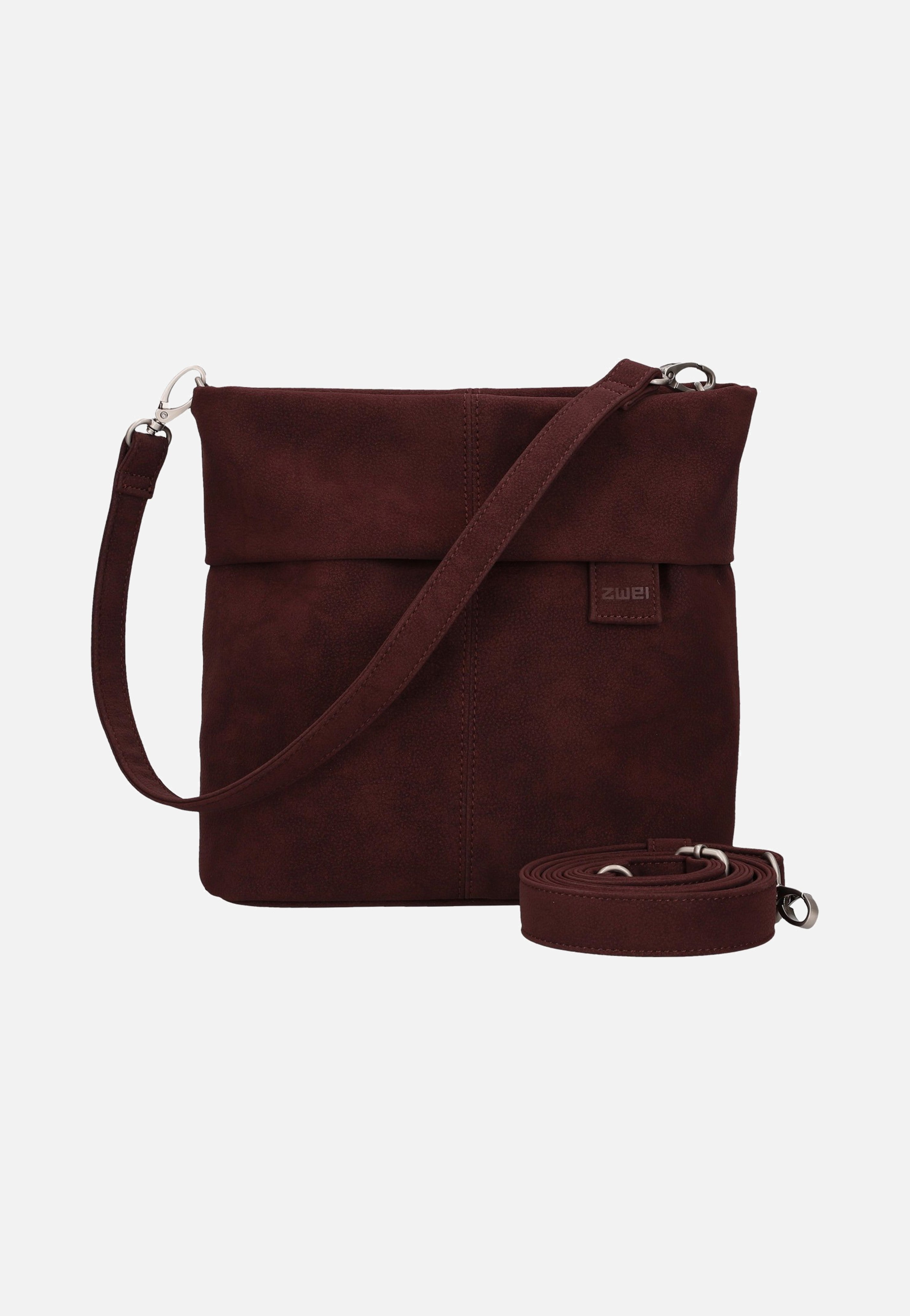 zwei Mademoiselle M8 Nubuk/Bordeaux Pouch Bag