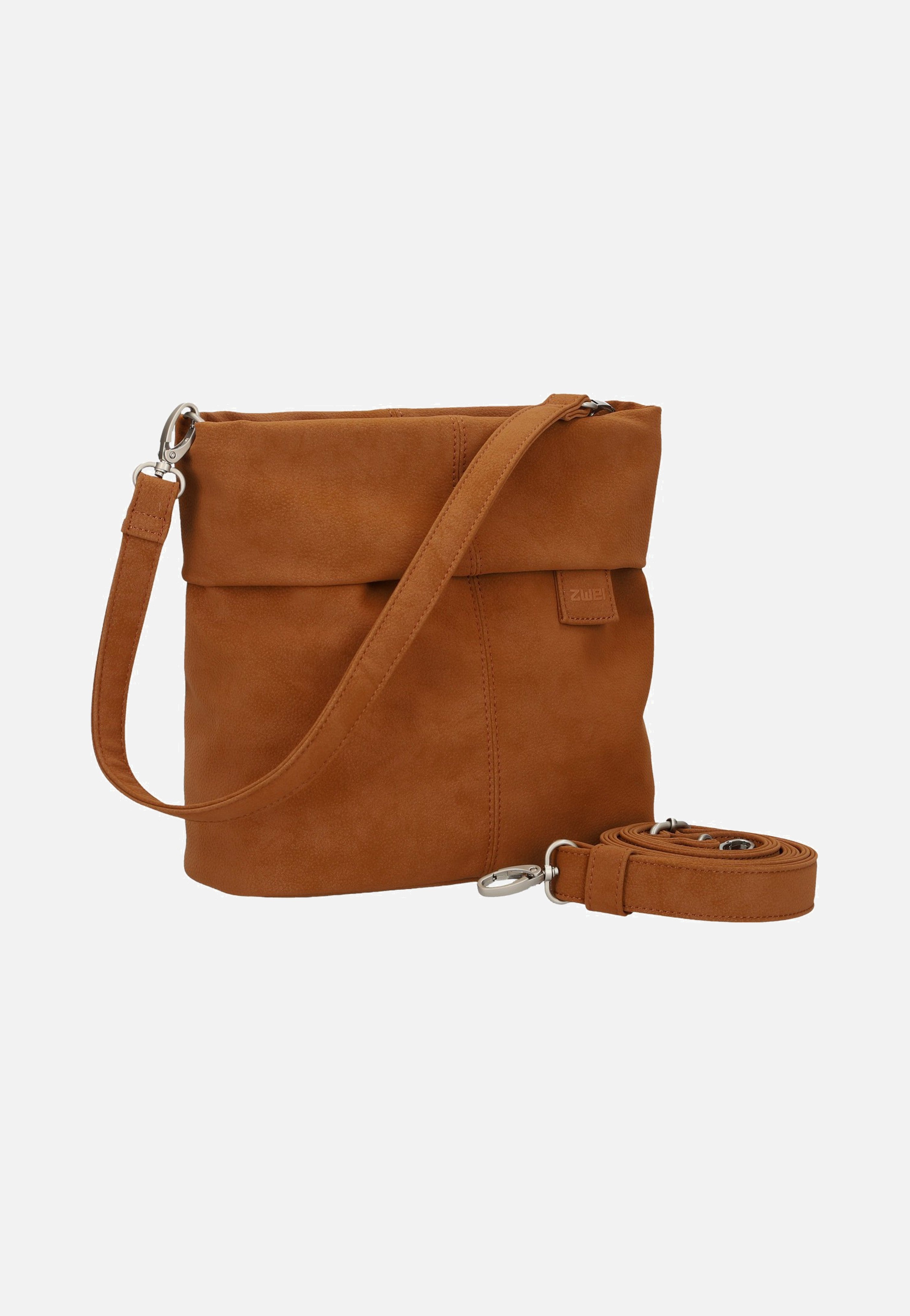 zwei Mademoiselle M8 Nubuk/Cognac Pouch Bag